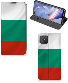 B2Ctelecom Portemonnee hoesje OPPO Reno4 Z 5G Bookcase Bulgaarse Vlag