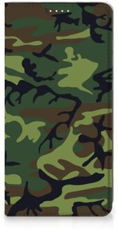 B2Ctelecom Portemonnee hoesje Samsung Galaxy S20 FE Telefoonhoesje Army Dark