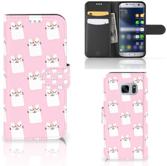 B2Ctelecom Portemonnee hoesje Samsung Galaxy S7 Sleeping Cats