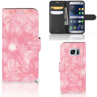 B2Ctelecom Portemonnee hoesje Samsung Galaxy S7 Spring Flowers