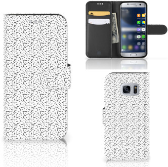 B2Ctelecom Portemonnee hoesje Samsung Galaxy S7 Stripes Dots