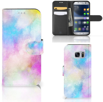 B2Ctelecom Portemonnee hoesje Samsung Galaxy S7 Watercolor Light