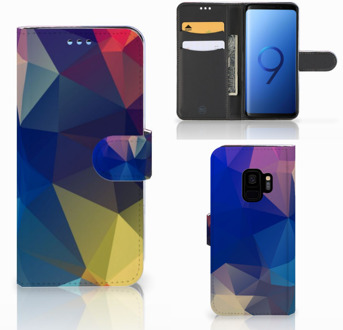 B2Ctelecom Portemonnee Hoesje Samsung Galaxy S9 Polygon Dark