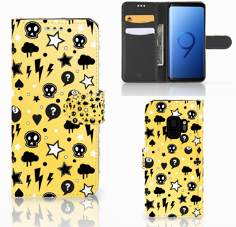 B2Ctelecom Portemonnee Hoesje Samsung Galaxy S9 Punk Yellow