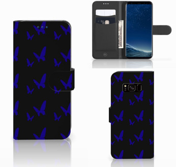 B2Ctelecom Portemonnee hoesje Samsung S8 Vlinder Patroon