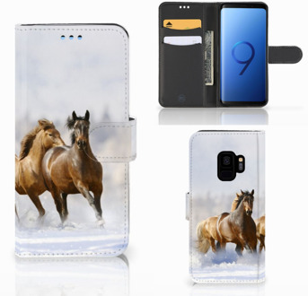 B2Ctelecom Portemonnee Hoesje Samsung S9 Paarden