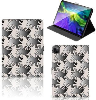 B2Ctelecom Print Case iPad Pro 11 (2020) Cover met Standaard Salamander Grey