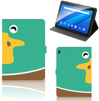 B2Ctelecom Print Case Lenovo Tab E10 Hoesje met Standaard Duck