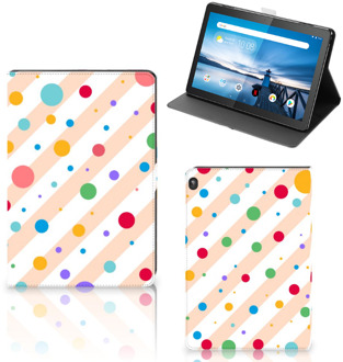 B2Ctelecom Print Case Lenovo Tablet M10 Hoes met Magneetsluiting Dots