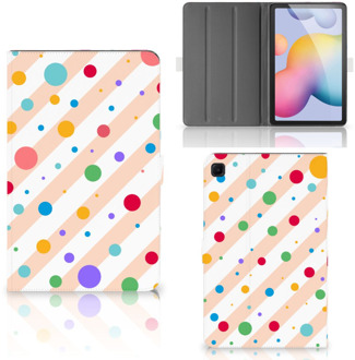 B2Ctelecom Print Case Samsung Galaxy Tab S6 Lite Hoes met Magneetsluiting Dots