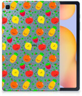 B2Ctelecom Print Case Samsung Galaxy Tab S6 Lite Hoesje Ontwerpen Fruits met doorzichte zijkanten