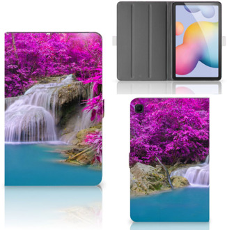 B2Ctelecom Print Case Samsung Galaxy Tab S6 Lite Tablet Hoes met Standaard Waterval