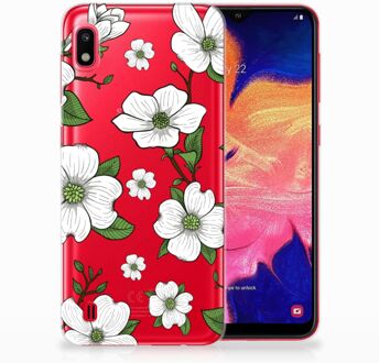 B2Ctelecom Samsung A10 TPU Silicone Hoesje Design Dogwood Flowers