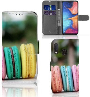 B2Ctelecom Samsung A20e Bookcover Macarons