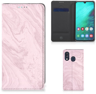 B2Ctelecom Samsung A40 GSM Hoesje Marble Pink