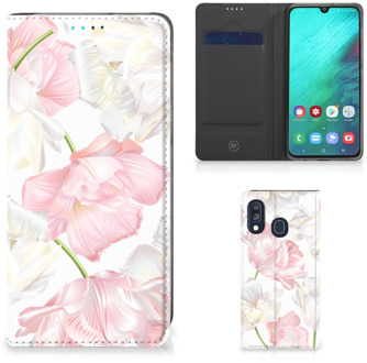 B2Ctelecom Samsung A40 Hoesje Design Lovely Flowers