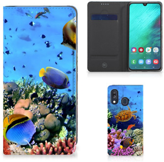 B2Ctelecom Samsung A40 Smart Cover Design Vissen