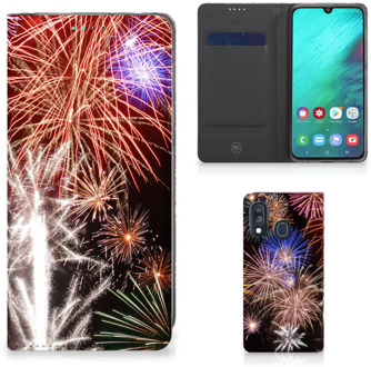 B2Ctelecom Samsung A40 Smart Cover Design Vuurwerk