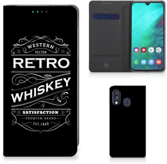 B2Ctelecom Samsung A40 Smart Cover Design Whiskey