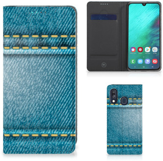 B2Ctelecom Samsung A40 Standcase Hoesje Design Jeans