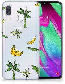 B2Ctelecom Samsung A40 TPU Silicone Hoesje Design Banana Tree