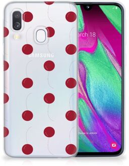 B2Ctelecom Samsung A40 TPU Silicone Hoesje Design Cherries