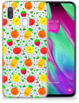 B2Ctelecom Samsung A40 TPU Silicone Hoesje Design Fruits