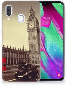 B2Ctelecom Samsung A40 TPU Silicone Hoesje Design Londen