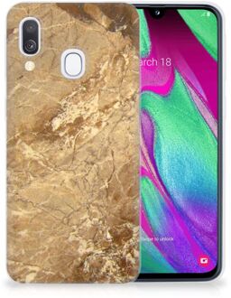 B2Ctelecom Samsung A40 TPU Silicone Hoesje Design Marmer