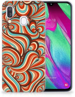 B2Ctelecom Samsung A40 TPU Silicone Hoesje Design Retro