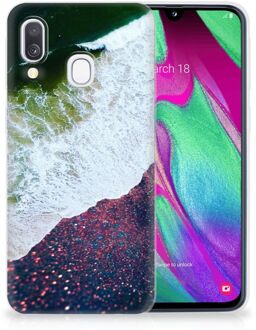 B2Ctelecom Samsung A40 TPU Silicone Hoesje Design Sea in Space