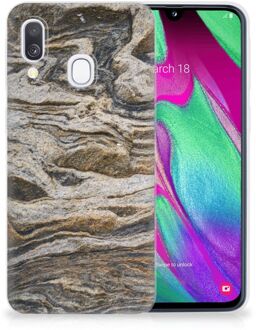 B2Ctelecom Samsung A40 TPU Silicone Hoesje Design Steen