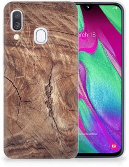 B2Ctelecom Samsung A40 TPU Silicone Hoesje Design Tree Trunk