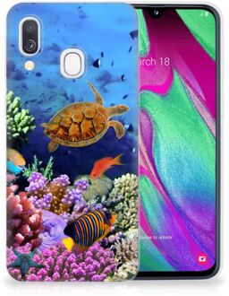 B2Ctelecom Samsung A40 TPU Silicone Hoesje Design Vissen