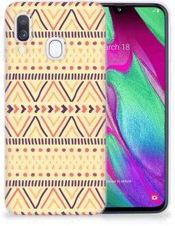 B2Ctelecom Samsung A40 TPU Siliconen Hoesje Aztec Yellow