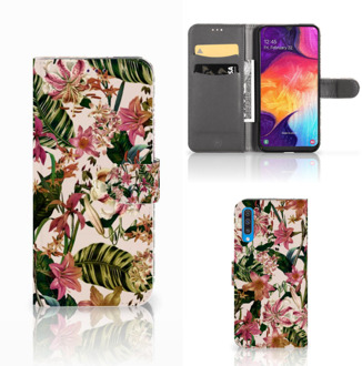 B2Ctelecom Samsung A50 Hoesje Flowers