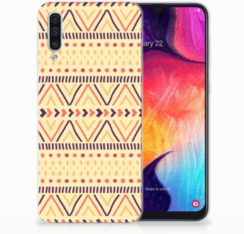 B2Ctelecom Samsung A50 TPU Hoesje Aztec Yellow