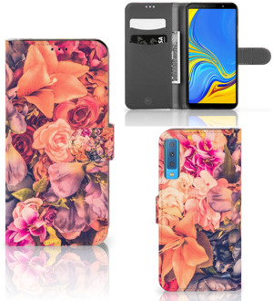 B2Ctelecom Samsung A7 (2018) Hoesje Design Bosje Bloemen