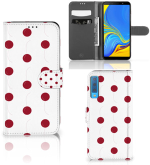 B2Ctelecom Samsung A7 (2018) Hoesje Design Cherries