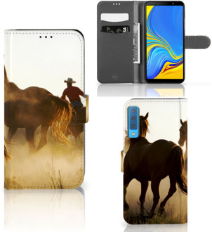 B2Ctelecom Samsung A7 (2018) Hoesje Design Cowboy