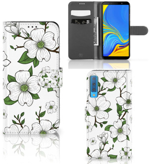 B2Ctelecom Samsung A7 (2018) Hoesje Design Dogwood Flowers