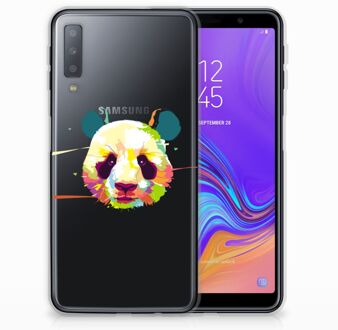 B2Ctelecom Samsung A7 (2018) hoesje Design Panda Color