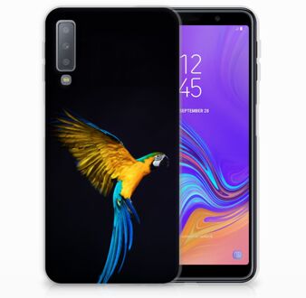 B2Ctelecom Samsung A7 (2018) hoesje Design Papegaai