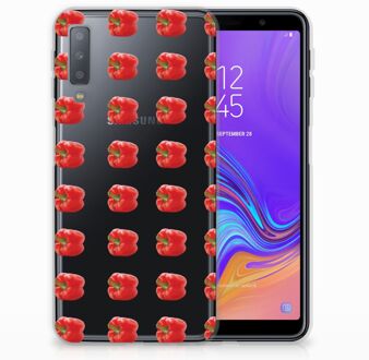 B2Ctelecom Samsung A7 (2018) hoesje Design Paprika Red