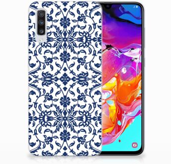 B2Ctelecom Samsung A70 GSM Hoesje Flower Blue