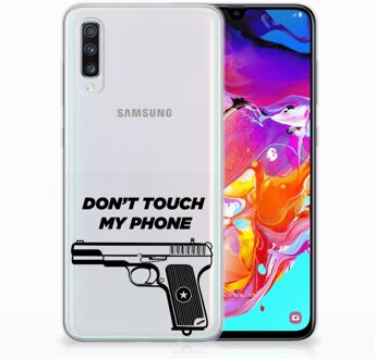 B2Ctelecom Samsung A70 Siliconen Hoesje Pistol DTMP