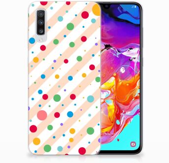 B2Ctelecom Samsung A70 TPU Backcase Design Dots