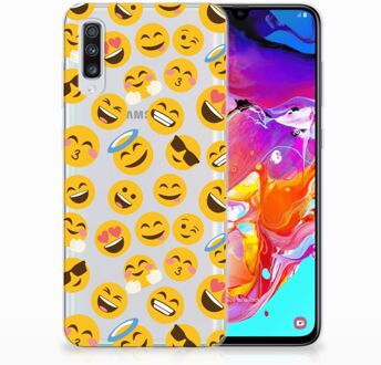 B2Ctelecom Samsung A70 TPU Backcase Design Emoji