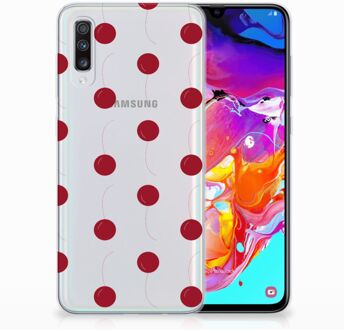 B2Ctelecom Samsung A70 TPU Hoesje Design Cherries