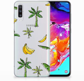 B2Ctelecom Samsung A70 TPU Siliconen Hoesje Design Banana Tree